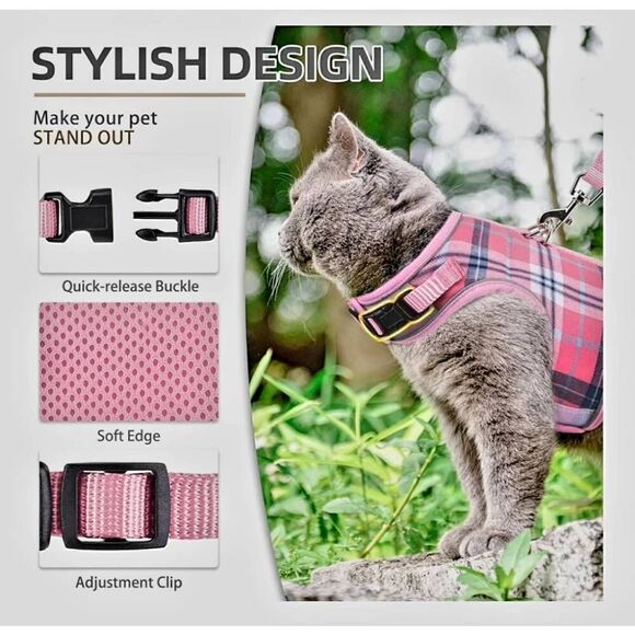 NWT PUPTEK CATS LEASH AND HARNESS SET - Picture 3 of 8